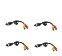 Telecamera Retromarcia Auto Convertitore Adattatore Per Cavo Prolunga CC Maschio/femmina 4 Pin Aviation Per RCA Maschio Telecamera Sicurezza DVR CCTV, Pezzi(G)
