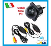 TELECAMERA RETROMARCIA CON FRESA INCLUSA + TRASMETTITORE WIFI WIRELESS