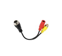Telecamera Retromarcia Convertitore Adattatore Per Cavo Multiplo DC 4 Pin Maschio/femmina A RCA AV/femmina Per Monitor Della Telecamera Posteriore Per Auto Telecamera Auto retromarcia(4PinW-RCAw-DCw)