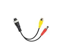 Telecamera Retromarcia Convertitore Adattatore Per Cavo Multiplo DC 4 Pin Maschio/femmina A RCA AV/femmina Per Monitor Della Telecamera Posteriore Per Auto Telecamera Auto retromarcia(4PinM-RCAw-DCm)