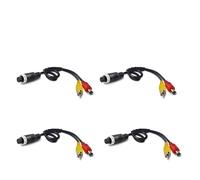 Telecamera Retromarcia Convertitore Adattatore Per Cavo Prolunga CC Maschio/femmina 4 Pin Aviation Per RCA Maschio Telecamera Sicurezza DVR CCTV, Pezzi(E)