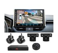 Telecamera Retromarcia Di Visione Surround Con Telecamera Di Parcheggio 3D 1080P 3D A 360 Gradi 4 Registrazione DVR Per Auto Panoramico HD Bird View