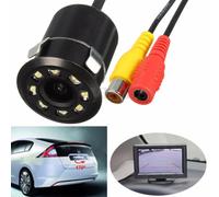 TELECAMERA RETROMARCIA RETROCAMERA AUTO CAMPER SUV 9 LED CON FILO COLORI LM-728T