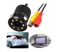 TELECAMERA RETROMARCIA RETROCAMERA AUTO CAMPER SUV 9 LED CON FILO COLORI LM-728T