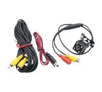 Telecamera Retromarcia Telecamera Per Retromarcia Dell'auto Videocamera Vista Posteriore Backup Veicolo 12 LED Notturni Per Visione Parcheggio Grandangolare HD(4lamp with cable)