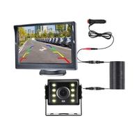 Telecamera Retrovisiva Per Auto Backup Universale Con Monitor 5 Pollici Per Camion HD Schermo LED Visione Notturna Impermeabile Paking Bus Security Telecamera Posteriore(500H-CL-MBUS-10M)