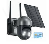Telecamera senza WiFi con Pannello Solare, Telecamera con sim, Videocamera Sorveglianza Esterno, 2K HD Visione Notturna Colorata, Rilevamento Del Movimento, Conversazione Bidirezionale, Impermeabile