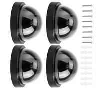 Telecamera sicurezza esterna finta Custodia in ABS realistica Effetto luce a LED Deterrente antifurto per porta del garage Configurazioni facili da montare Telecamera a cupola finta per la dei
