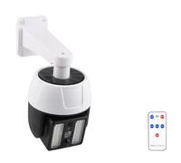 Telecamera simulata solare CCTV Security Camera con LED Light Dome Camera Simulazione Monitor LED Falso Camera