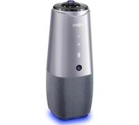 Telecamera smart 360° per videoconferenza, con microfono, definizione 4K con microfono, ricezione vocale da 4,6 m, USB Plug and Play, Webcam per conferenze per Zoom, Skype e Hangout