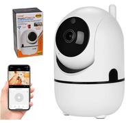 TELECAMERA SMART WIFI sorveglianza CAMERA 1080p IPCAM rotante audio infrarossi