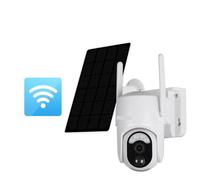 Telecamera solare 4G SIM 4MP Visione notturna a colori wireless esterna PIR di sicurezza for rilevamento umano Batteria incorporata Rilevamento del movimento(4MP WIFI No Card)