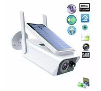 TELECAMERA Solare per Esterni senza Fili Compatibile con iOS Android WiFi ICSEE