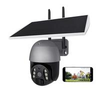 Telecamera solare per esterni, wireless, WiFi, 1080p, rilevatore di movimento, telecamera per esterni, visione notturna a due vie, allarme PIR vocale bidirezionale per video multi-persona