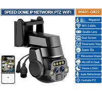 TELECAMERA SPEED DOME ZOOM 10X PTZ WIFI 6 MP DOUBLE LENS AUTOTRACKING