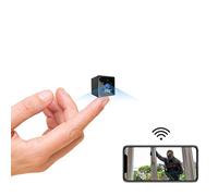 Telecamera Spia, 1080P HD Telecamera Nascosta Wifi Senza Fili telecamera per Casa Lunga Durata Batteria Mini Videocamera Sorveglianza Interno con Visione Notturna Rilevamento di Movimento