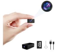 Telecamera Spia - 64GB Mini Telecamera Spia Nascosta-1080P Mini Telecamera Videocamera con Registrazione in Loop e Rilevamento del Movimento,Un Solo Pulsante,Interno/Esterno Microcamere Spia,NO WiFi