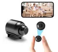 Telecamera spia nascosta, mini telecamera spia wireless, 1080p HD, WiFi, telecamera wireless con audio e video, piccola telecamera di sorveglianza di sicurezza domestica con visione notturna,