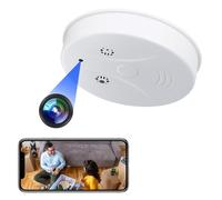 Telecamera Spia WiFi,Mini Telecamera Nascosta con Rilevatore di Fumo HD