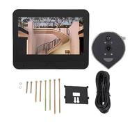 Telecamera spioncino intelligente per porta, videocitofono da 3 MP 1080P con visualizzatore visivo da 4,3 pollici, rilevamento movimento PIR, batteria da 5000 mAh, compatibile con