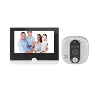 Telecamera Spioncino WIFI, Telecamera Spioncino HD 1080P 4,3 Pollici a 2 Vie per Porta D'ingresso, Visualizzatore WIFI Digitale, Campanello Citofono Visivo Rilevamento
