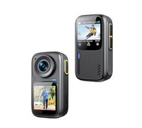Telecamera sportiva WiFi 4K/30FPS con doppio schermo, 6 assi anti-shake, controllo touch, telecomando APP, alloggiamento impermeabile, 30 m sott'acqua, pre-, batteria integrata per surf e immersioni