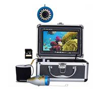 Telecamera Subacquea, 7 "Pollice 1 5m 30m 1000tvl. Fotocamera da pesca subacquea del cercatore di pesce con DVR. Record 8G 15 LED bianco + 15 luci a infrarossi for Ghiaccio / Mare ,Fishfinder(F007MD-3
