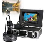 Telecamera subacquea con ecoscandaglio da 17,8 cm, impermeabile, 1000TVL LED IP68, 38 LED regolabili, perfetta per pesca sul lago ghiacciato e in barca