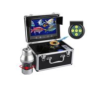 Telecamera Subacquea da Pesca Videocamera for la pesca subacquea Schermo a colori grande da 9 pollici 1000TVL Fish Finder Rotazione orizzontale a 360 ° Fotocamera impermeabile Cavo da 30 m