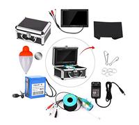 Telecamera Subacquea, Fish Finder Camera da pesca subacquea 7 pollici 100 0TVL. Telecamera subacquea video impermeabile 12 PCS. Lampada a infrarossi GHIACCIO Pesca ,Fishfinder(6400mAH 30m DVR 16G)