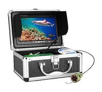 Telecamera Subacquea Kit videocamera for pesca subacquea 1000TVL 6pcs IR/LED bianco con monitor a colori da 7 pollici 10M 15M 20M 30M ICE Fish Finder(IR LED 20M Cable)