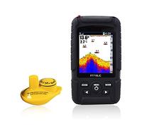 Telecamera subacquea per la pesca, Finder portatile wireless Pesh Finder 45m / 145 piedi Profondità impermeabile Sonar oceano fiume Lago Rilevatore di pesce con UNIONE EUROPEA Tappo per la pesca in ka