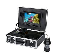Telecamera Subacquea, Schermo a colori da 9 pollici DVR. Registratore 20m 50m 100m 100m Videocamera da pesca subacquea Finder 22 LE. Telecamera rotante DS a 360 gradi ,Fishfinder(White LEDs 50M cable)