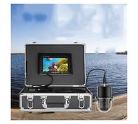 Telecamera Subacquea, Videocamera da pesca subacquea da 7 pollici Videocamera Pesca Impermeabile 20 Le. D9 a 360 gradi della cupola rotante della cupola ruota della cupola ,Fishfinder(FX7-100M)