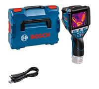Bosch Professional Measurement Termocamera con sistema 12 V GTC 600 C (senza batteria e caricabatteria, intervallo di temperatura: da -20 °C a +600 °C, risoluzione: 256x192 px, in L-Boxx), Blu