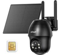 Telecamera videosorveglianza 4G Con SIM 2K 3MP A Batteria E Pannello solare IP65