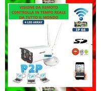 Telecamera Videosorveglianza IP WiFi APP Cellulare P2P 2MP da Esterno / Interno