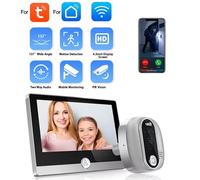 Telecamera visualizzatore porta WLAN con display da 4 3 pollici e monitoraggio i
