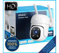 Telecamera Wi-Fi da Esterno 1080P Videocamera di Sorveglianza da 360° Visione No