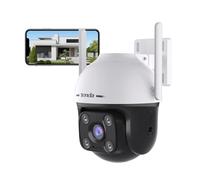Telecamera Wi Fi Esterno 2K Videocamera Sorveglianza con Visione Notturna a