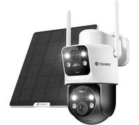 Telecamera Wi-Fi Esterno, 6MP Videocamera Sorveglianza Con Pannello Solare, PTZ