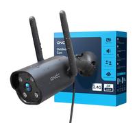 Telecamera Wi Fi Esterno Fisso 2K Videocamera Sorveglianza Solo WiFi a 2,4 GHz