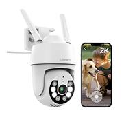 Telecamera Wi-Fi Esterno Senza Fili, DEATTI 2K IP Telecamera Sorveglianza Esterno, Audio Bidirezionale, Sensore di Movimento, Visione Notturna, IP66, supporto scheda SD da 128 G (no compreso)