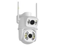 Telecamera Wi-Fi PTZ da 8 MP 4K Dual Lens Screen Ai Rilevamento umano di sorveglianza esterna wireless con tracciamento automatico Rilevamento del movimento(4MP Add 64G Card)