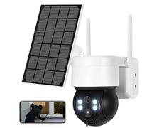 TELECAMERA WIFI ESTERNA CON PANNELLO SOLARE COMPATIBILE ANDROID IOS ALEXA ICSEE
