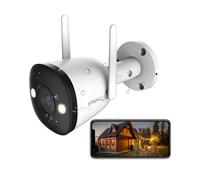 Telecamera Wifi Esterno FHD 4MP Con Visione Notturna a Colori, Telecamera IP Di