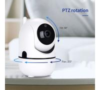 Telecamera WiFi Interna Full HD IP Cam Video Audio Bidirezionale Rotante App