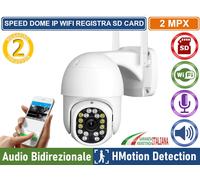 TELECAMERA WIFI IP MINI SPEED DOME PAN TILT 2 MP 1080P REGISTRA SU SD IP66