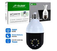 Telecamera WiFi Lampadina 360° 1080P IP Bulb Camera E27 Visione Notturna