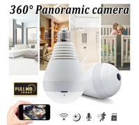 TELECAMERA WIFI LAMPADINA LED OCCHIO CAMERA sorveglianza E27 PANORAMICA CAM 360